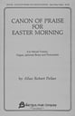 Canon of Praise for Easter Morni SATB choral sheet music cover